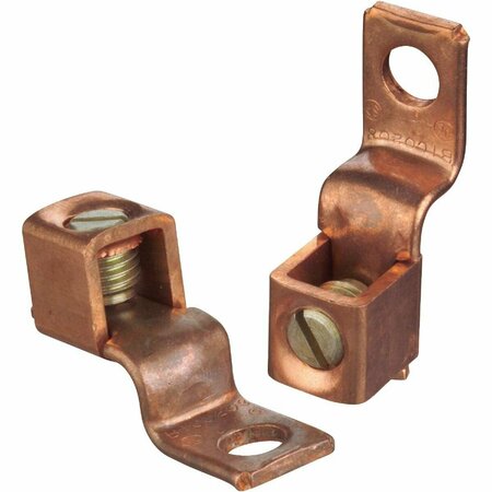 ABB Blackburn #8 STR thru #2 STR Copper Lug Terminal BTC0208